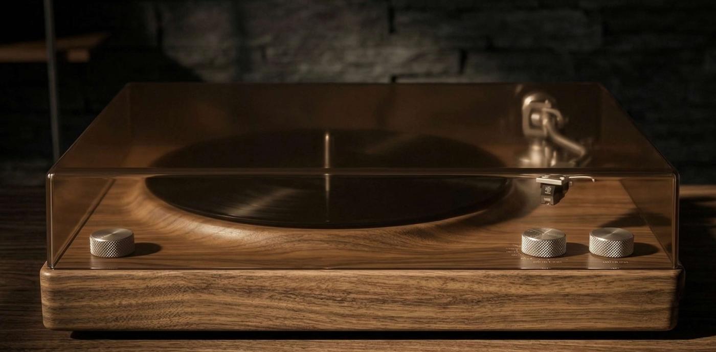 Artisan walnut turntable hero