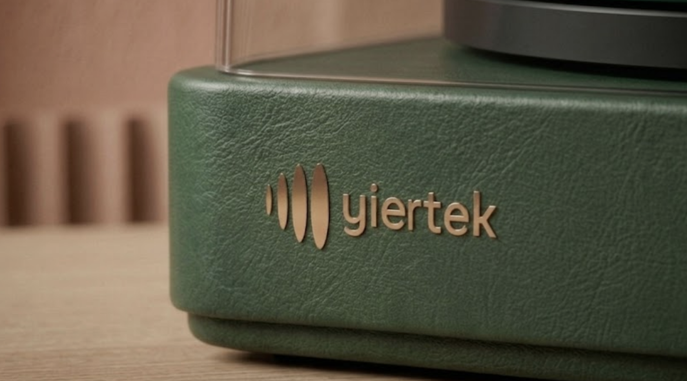 Heritage leather and foil debossed mark